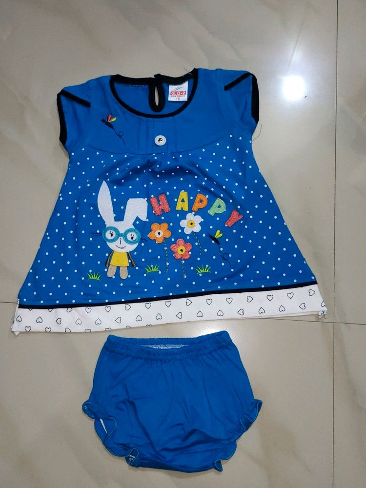 Beautiful Navy Blue 💙 Colour Baby Frock 😍😍