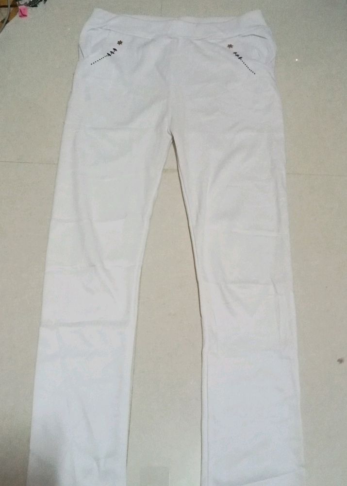 White Colour Pant