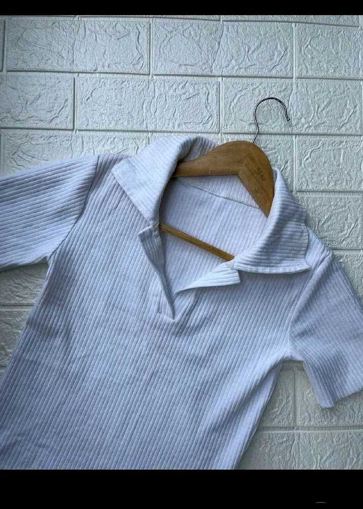 Ribbed White Top♥️