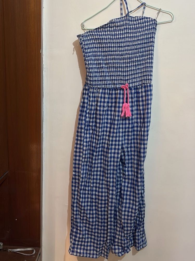 Gingham Check Jumpsuit