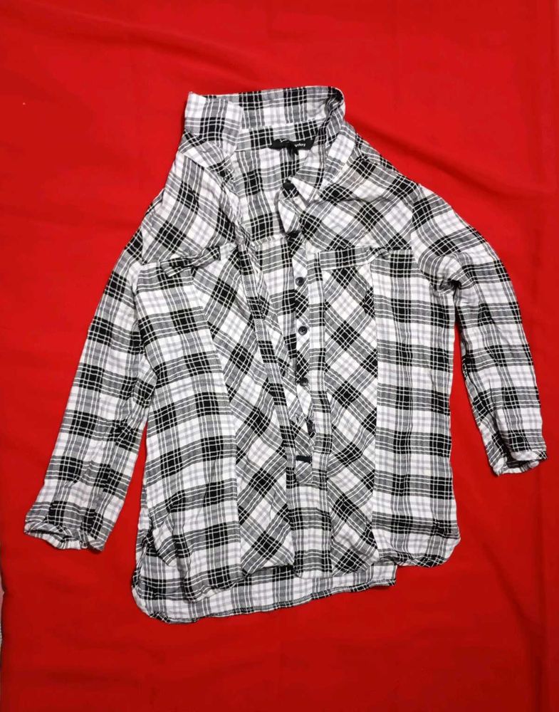 Plaid Button-Down Shirt