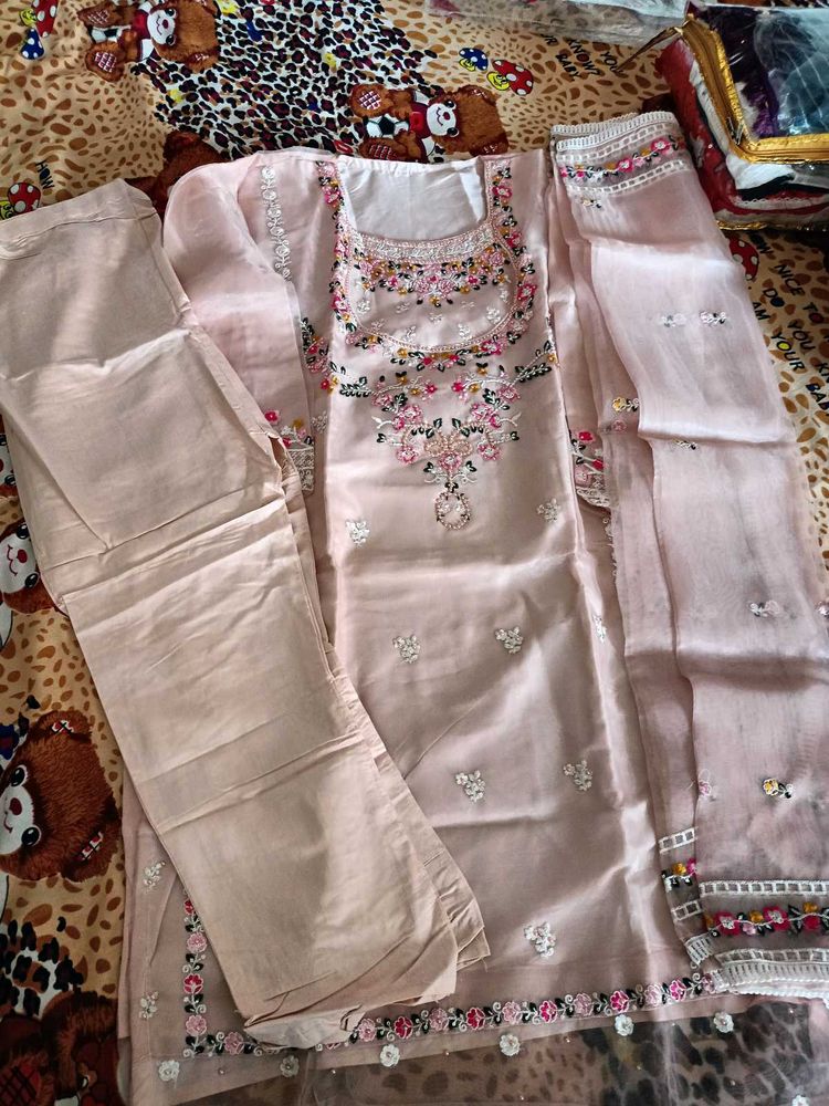 Beautiful Peach Colour Suit