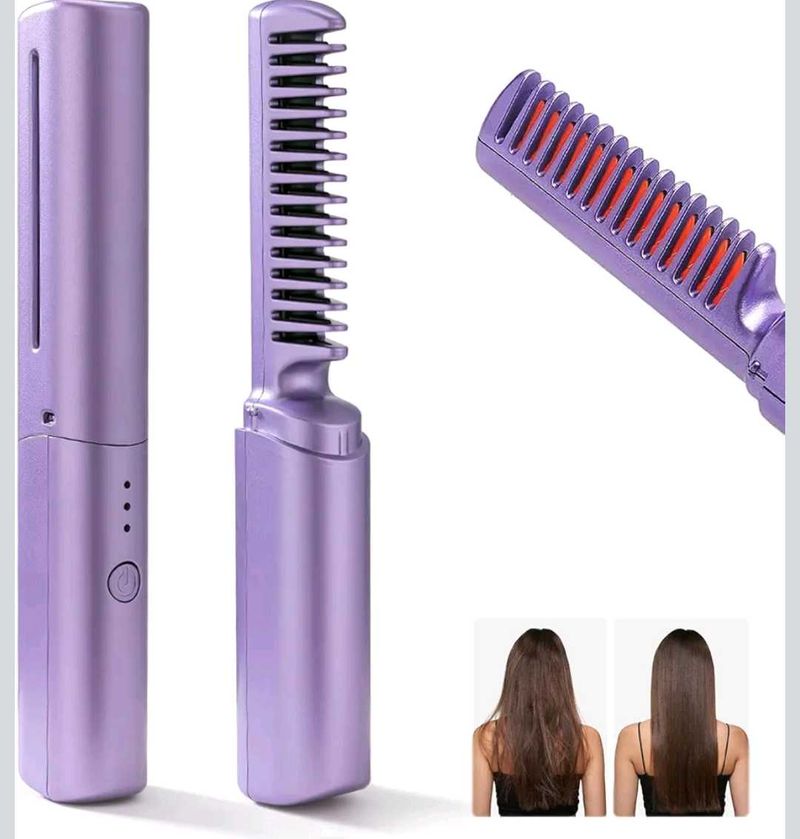Wireless Hair Straightener Brush