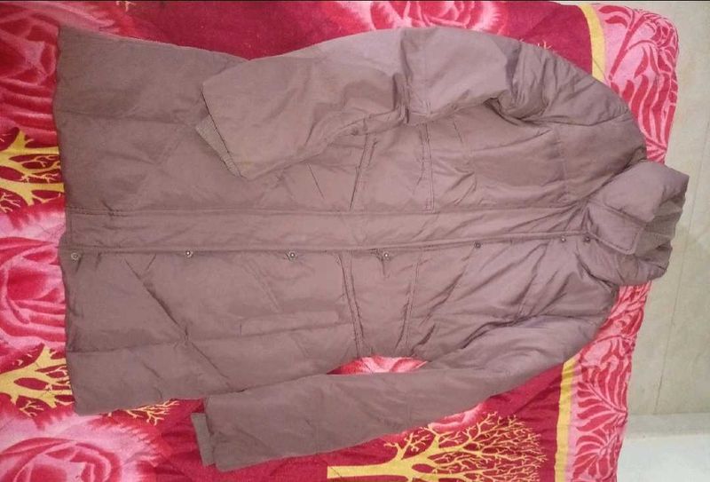 Long Winter Overcoat Style Puffer Jacket