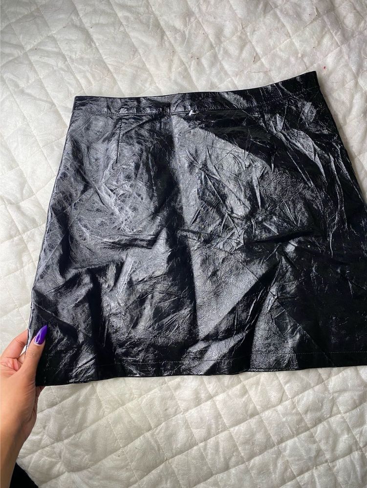 Glossy Leather Gothic Skirt