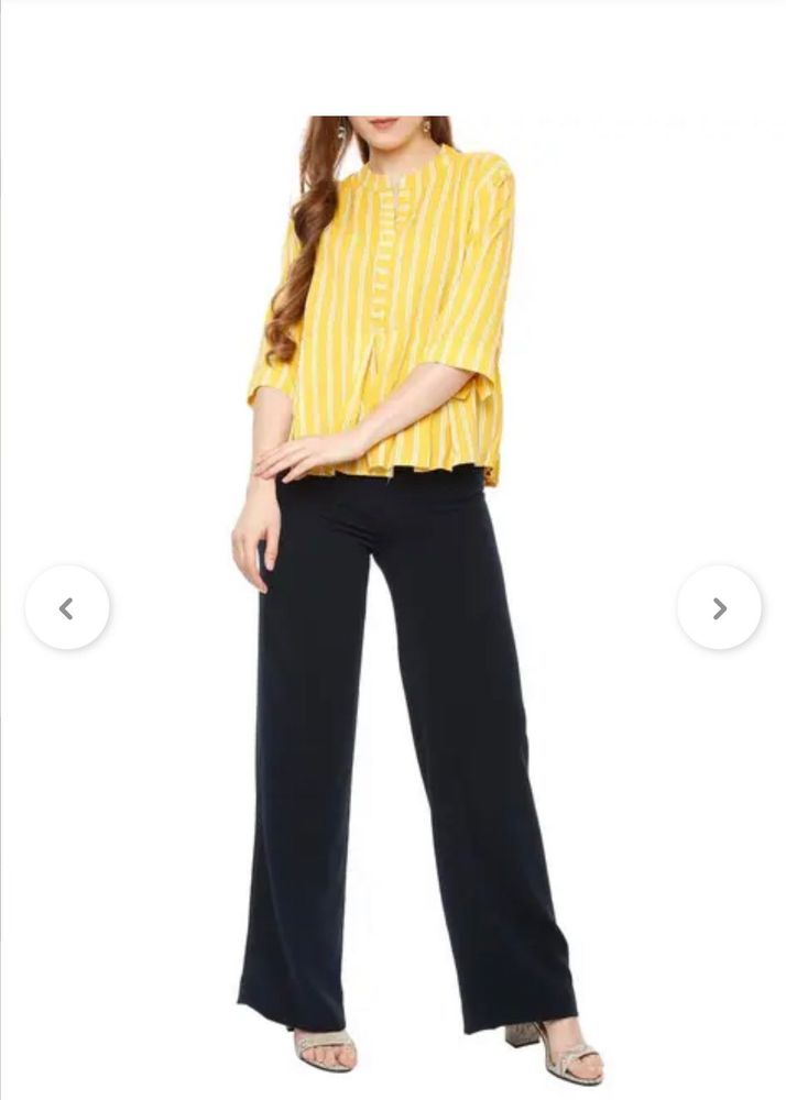 Yellow Striped Top