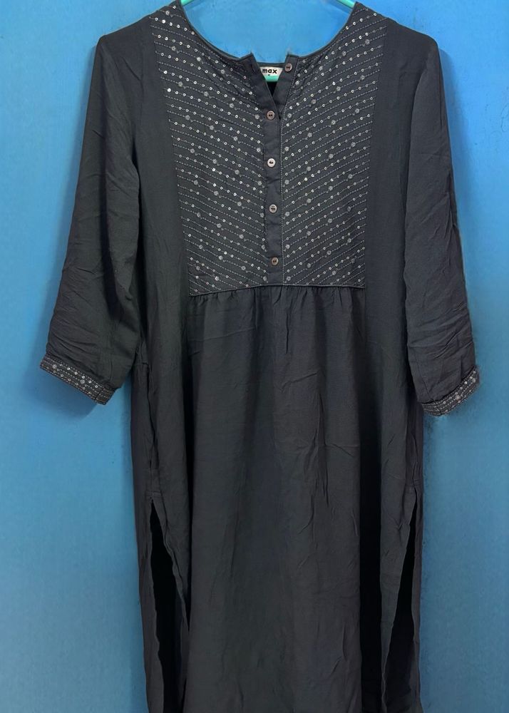 Elegant Black Kurta