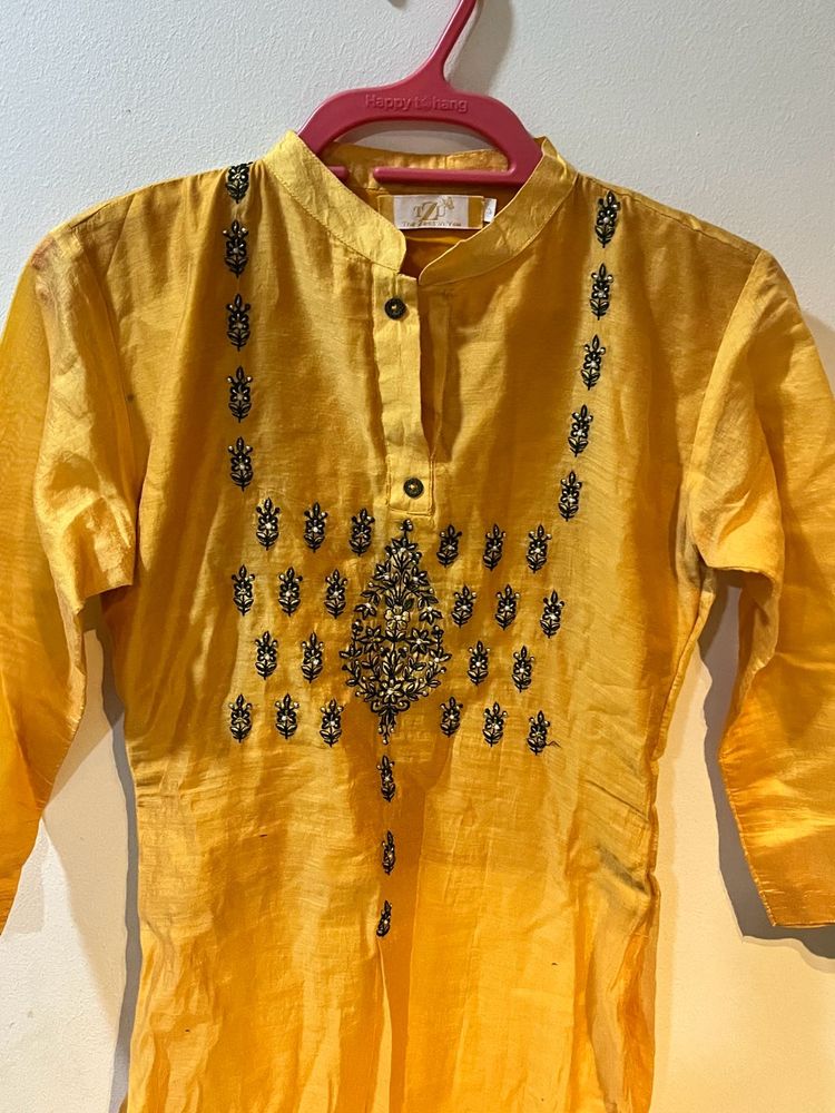 Yellow Ethnic Kurta