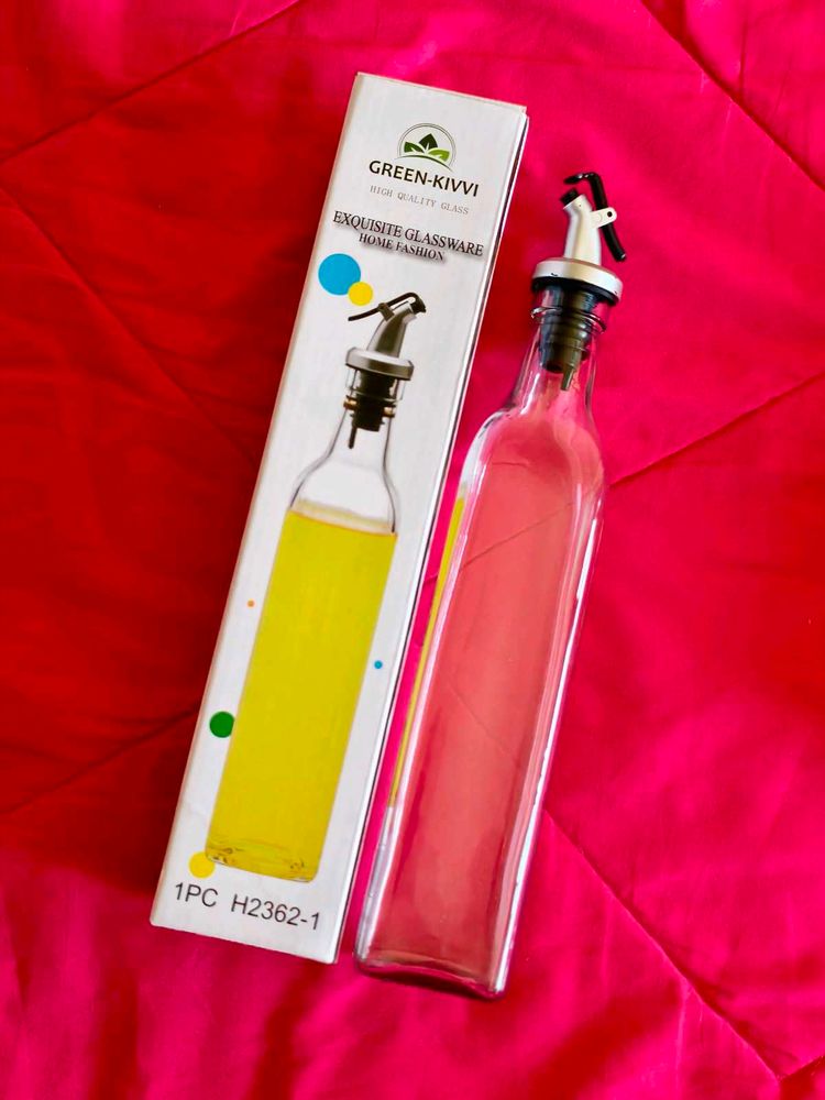 Glass Oil/Vinegar Dispenser Bottles (2Pcs)