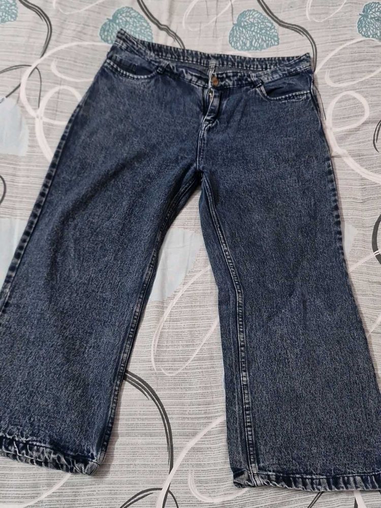Wide Leg Denim Jeans