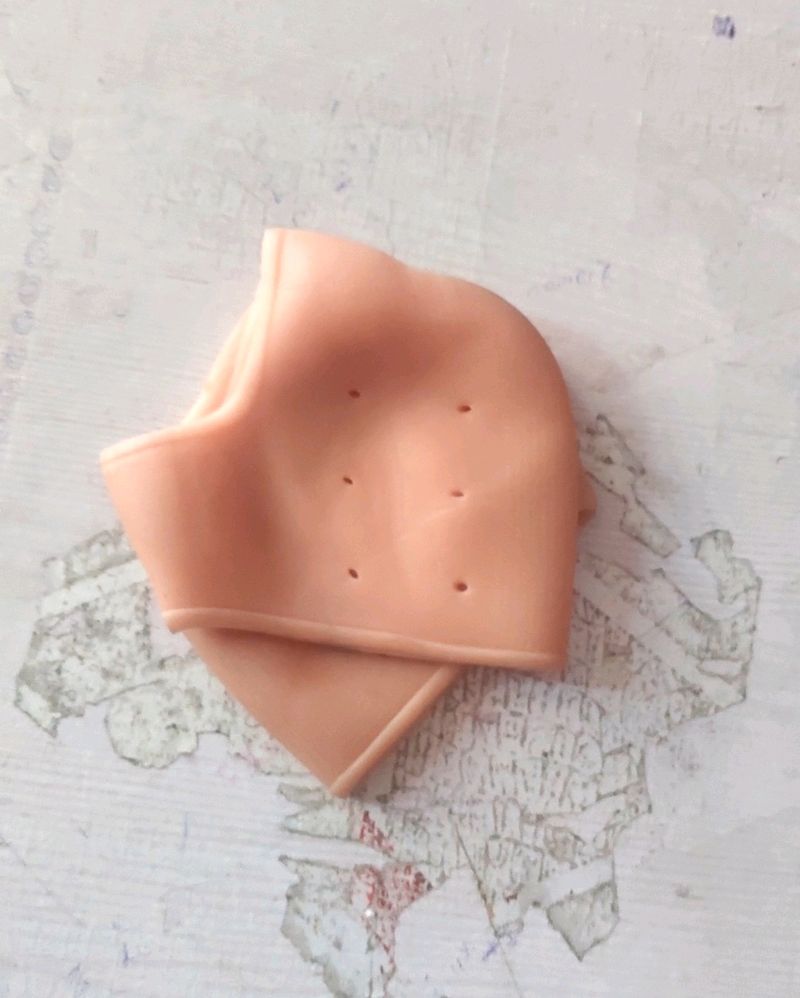 Half Silicon Gel Anti Crack Heel / Heel Support Gel Ped Half Heel Socks / Foot Pain Relief For Anti Crack Heel Support