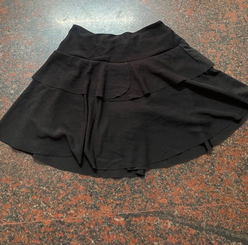 Black Mini Skorts