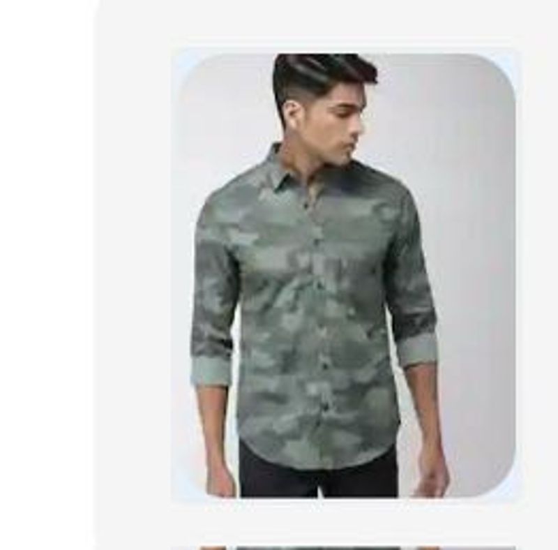 Mens Camouflage Print Shirt