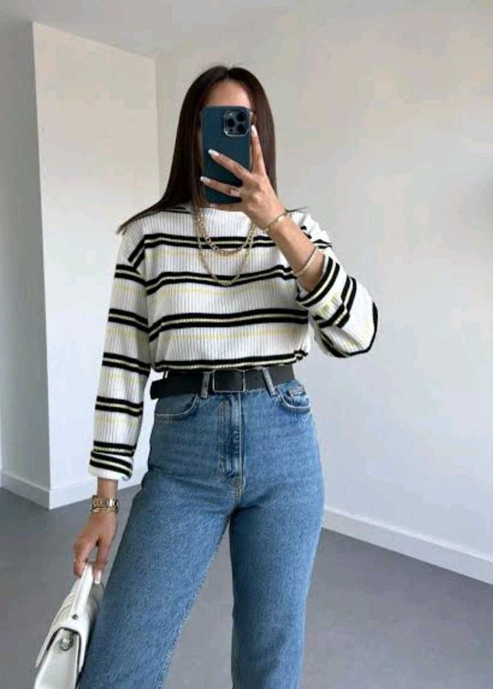 Striped Long Sleeve Top