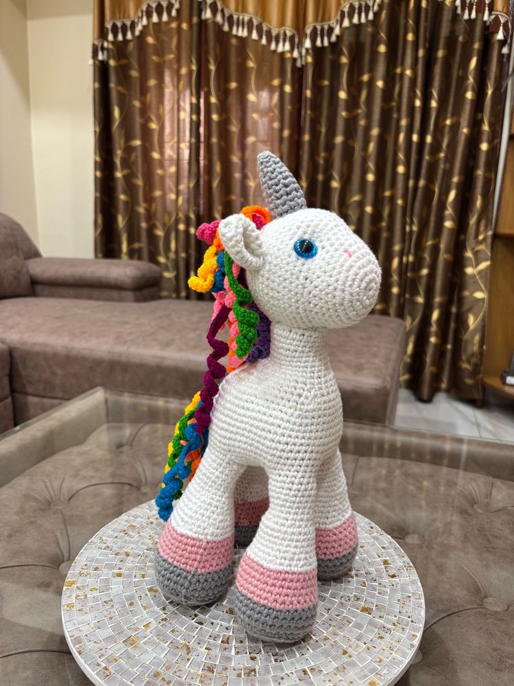 Crochet Unicorn Toy