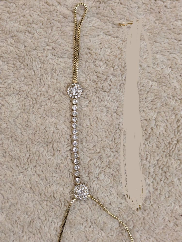 White Stone Hand Chain