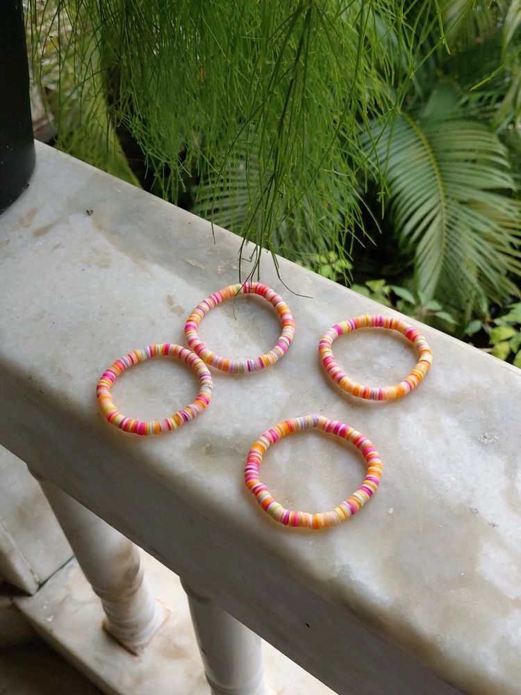 aesthetic handmade clay bead preppy bracelet