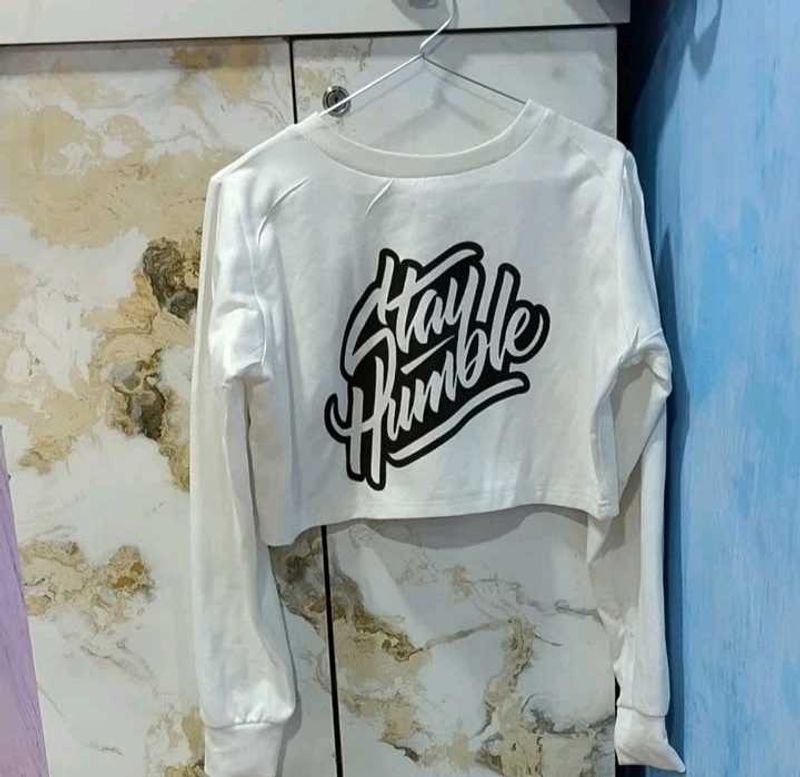 stylish white crop top
