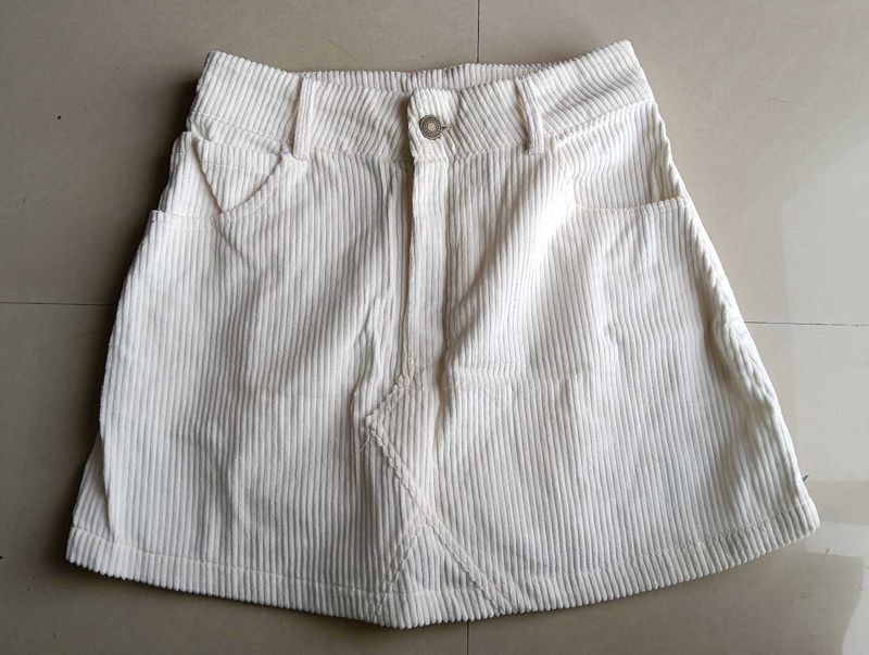 Sassafras White Mini Skirt