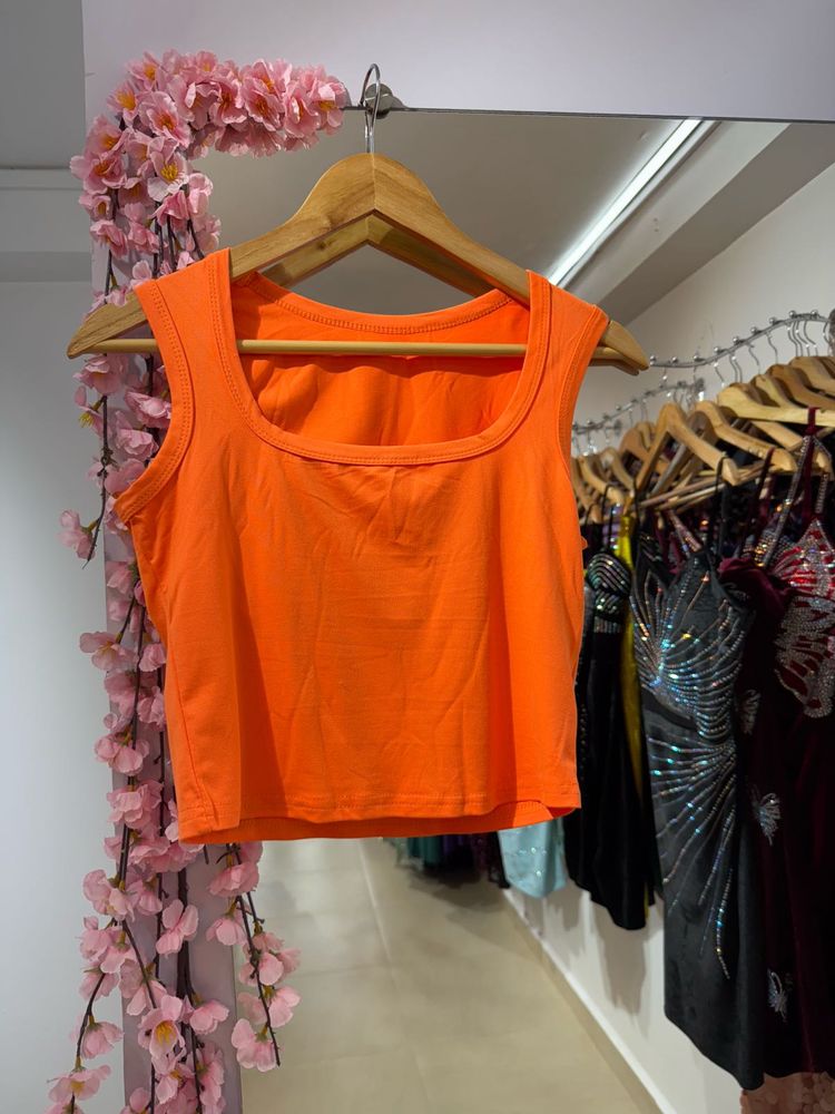 Orange Tank Top