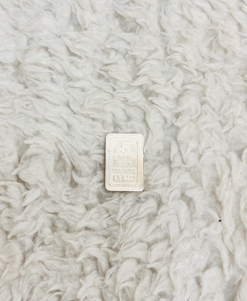 pure silver 999 fine (wt:5gm)
