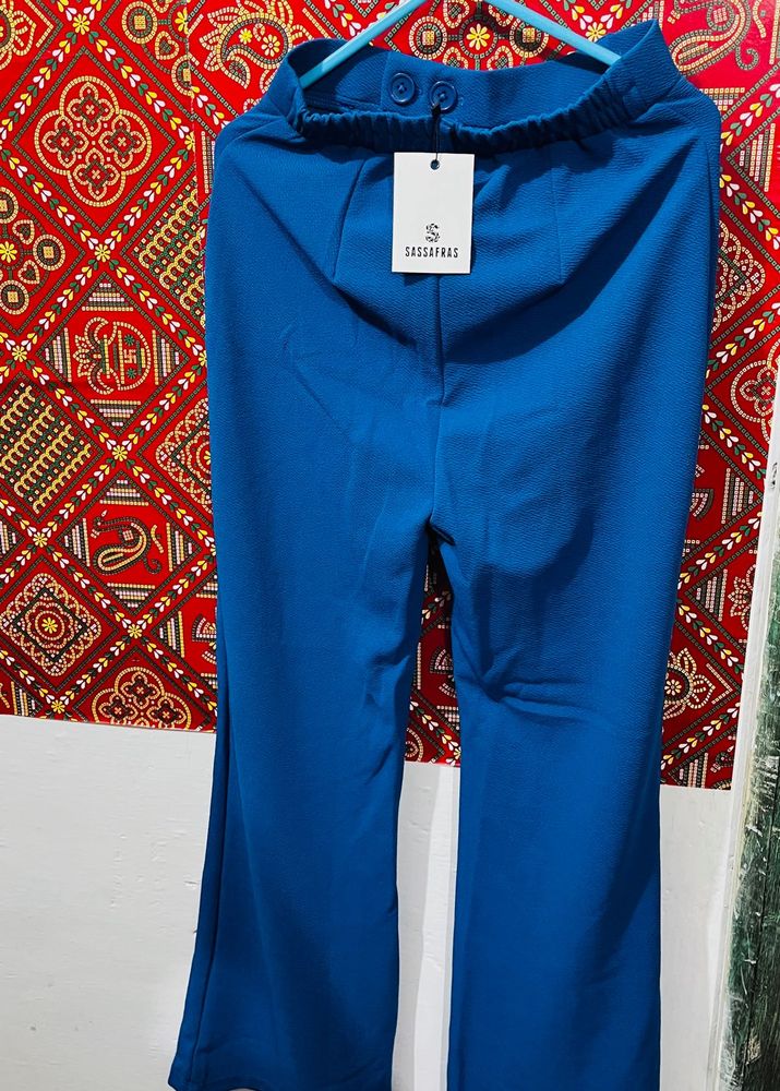 SASSAFRAS Blue Flared Trouser