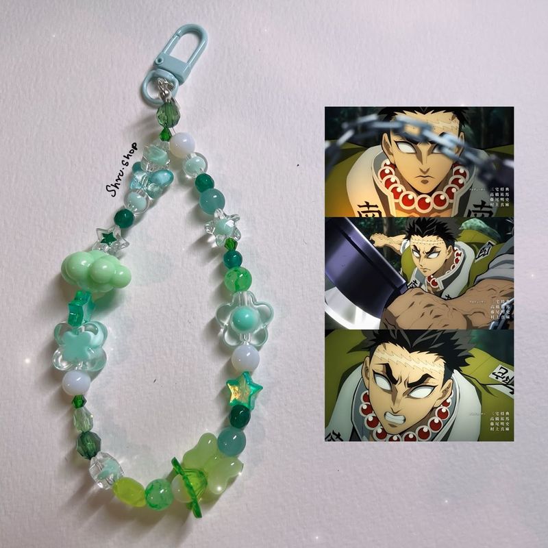 Demon Slayer Himejima Themed Handmade Bag Charm