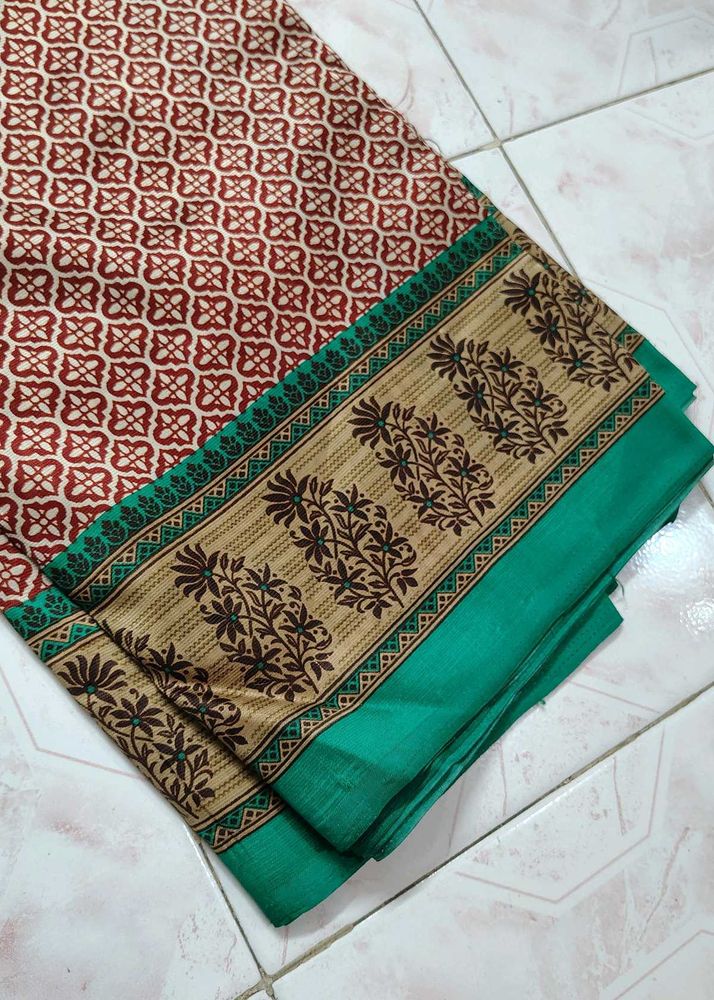 Floral Print Saree