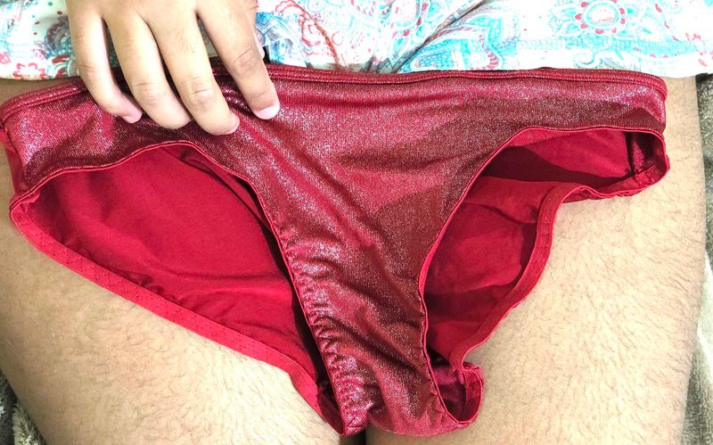 Red Shimmery Panties