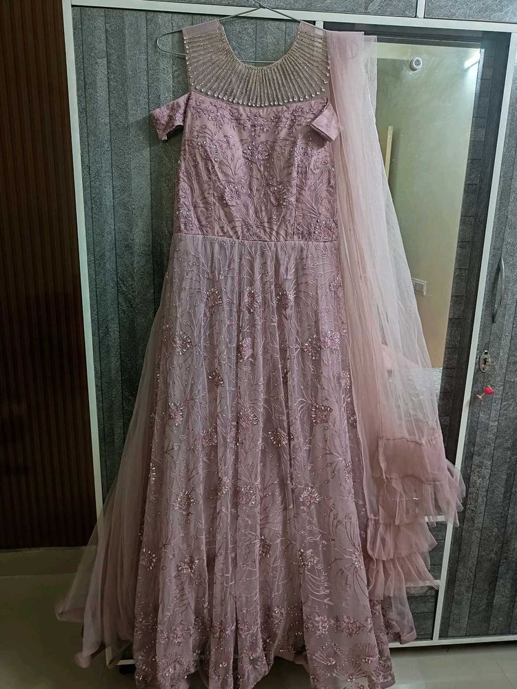 Elegant Ethnic Gown with dupatta