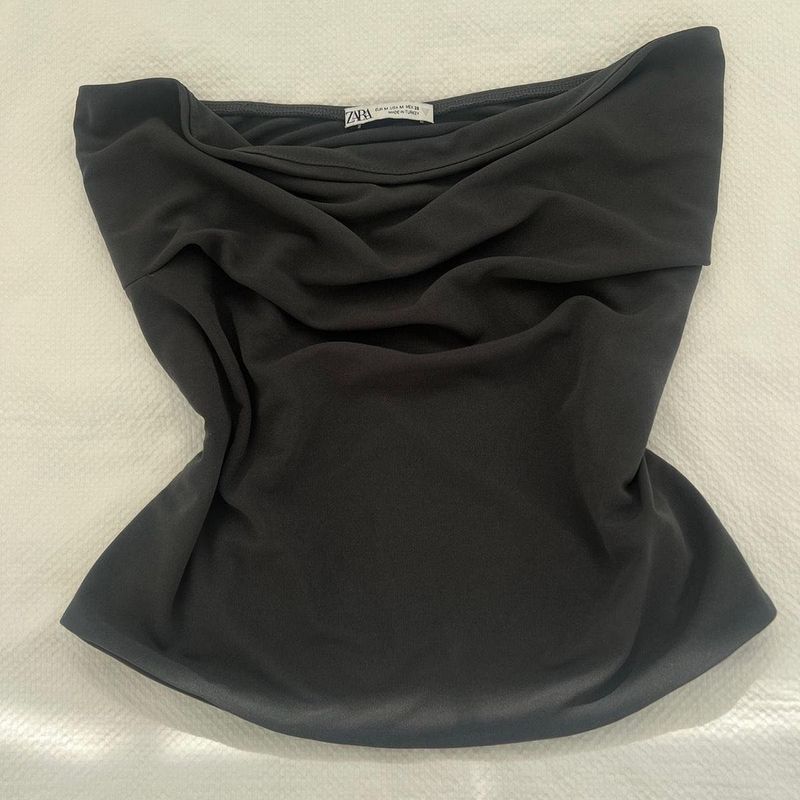 Zara Grey Tube Top