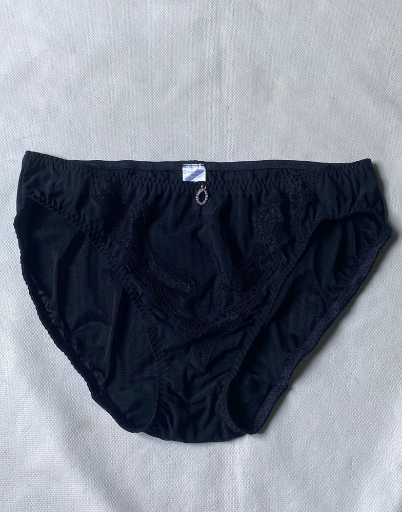 Black Lace Trim Briefs