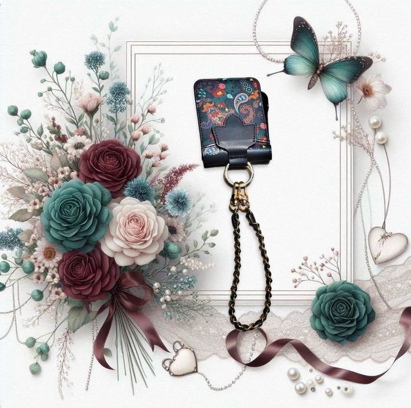 Samsung ZFlip 5 Case With Chain Charm