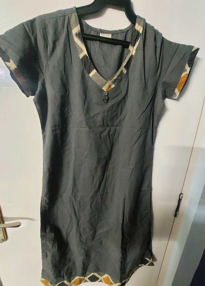 Gray Casual cotton kurta, never worn