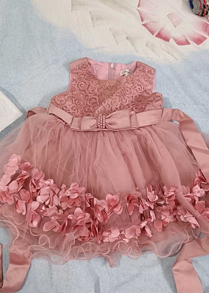 Pink Floral Toddler Dress