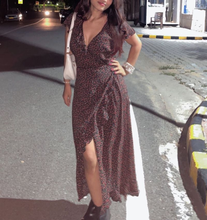 Floral Wrap Maxi Dress