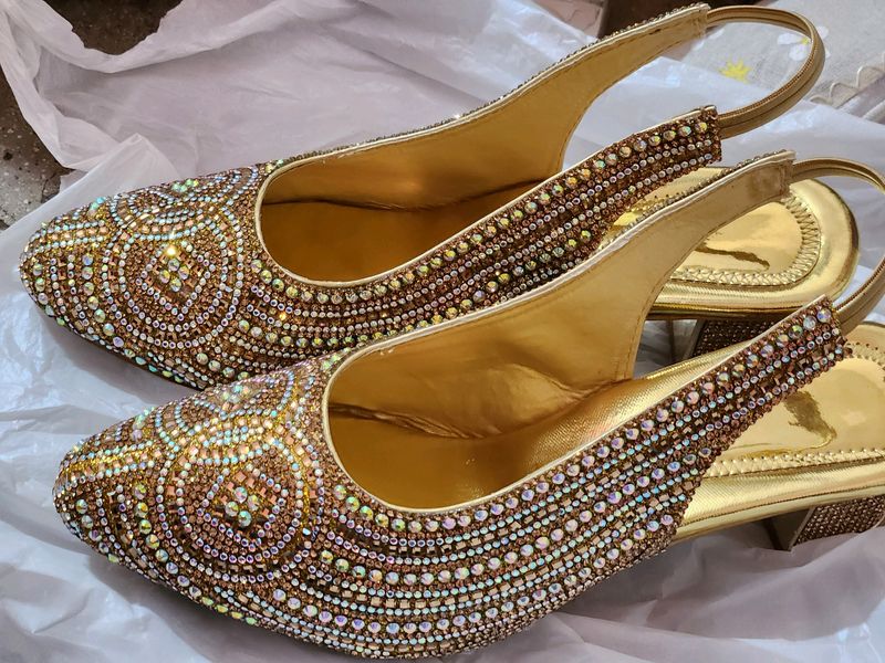Gold Bridal Footwear