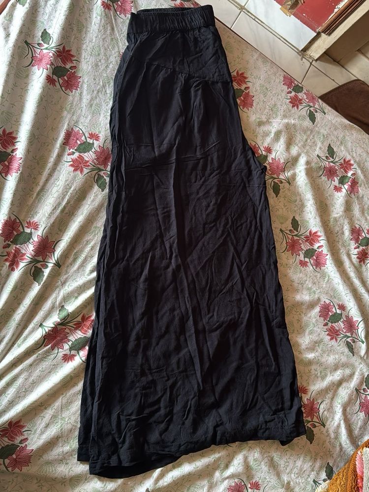 Black Flared Palazzo 30