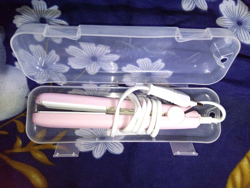 Mini Pink Hair Straightener