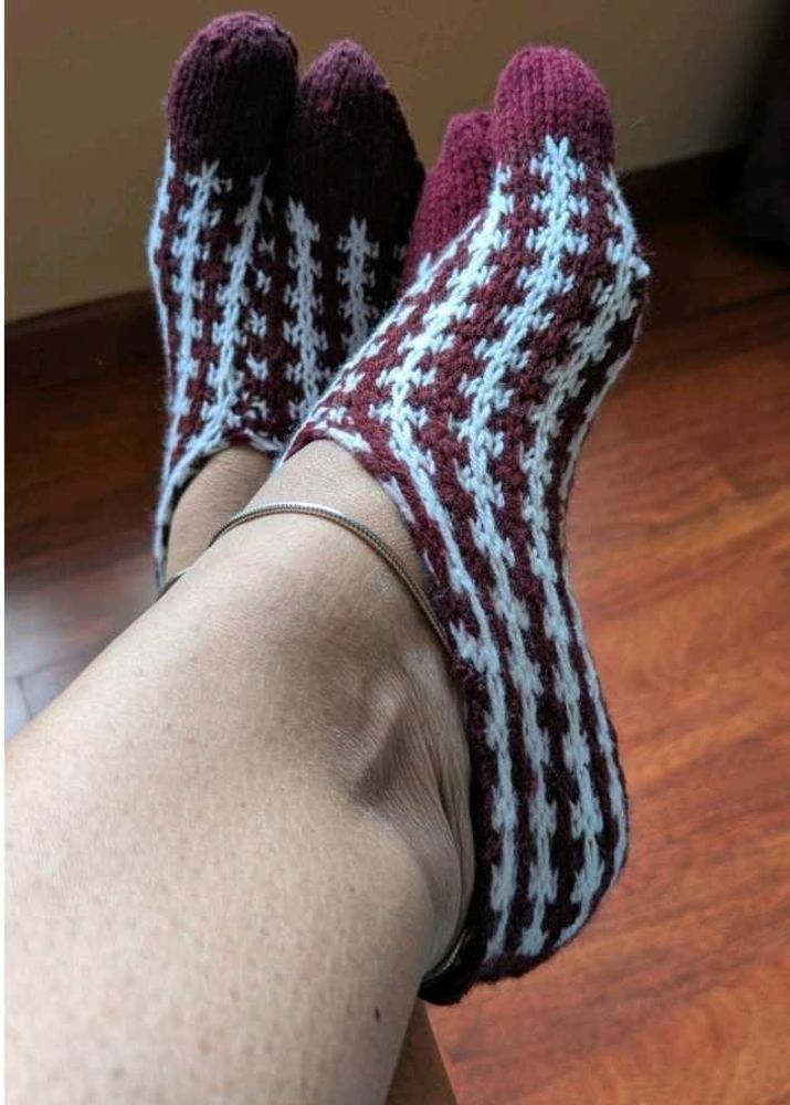 handwoven woollen socks