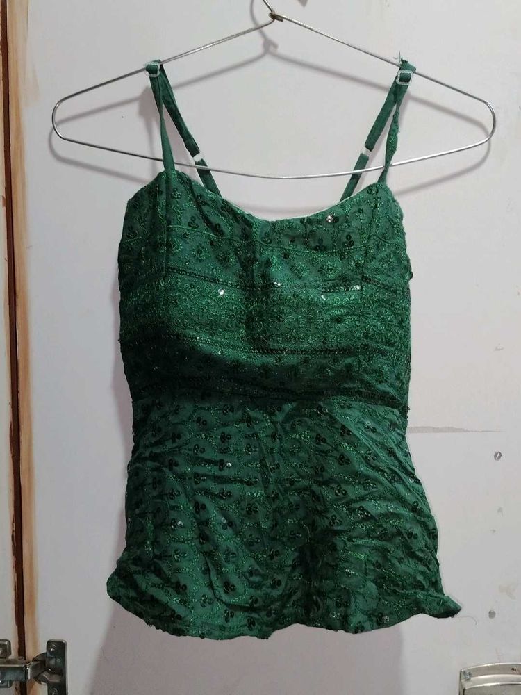 Green Short Kurti