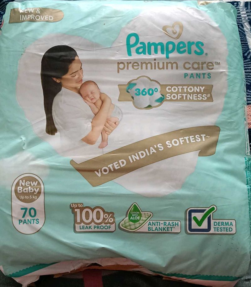 pampers premium care New Baby Pants - 70 Count
