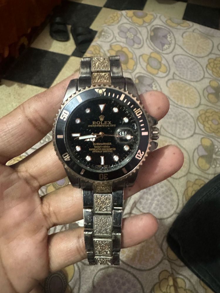 Rolex Watch Black Gold