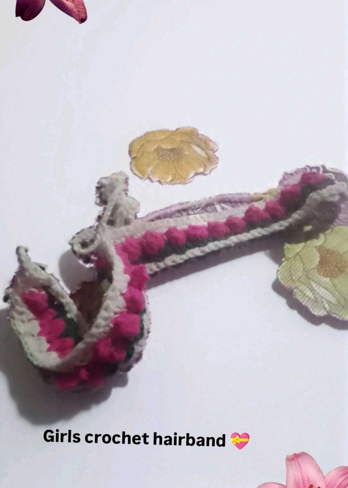 Girls Crochet Hairband