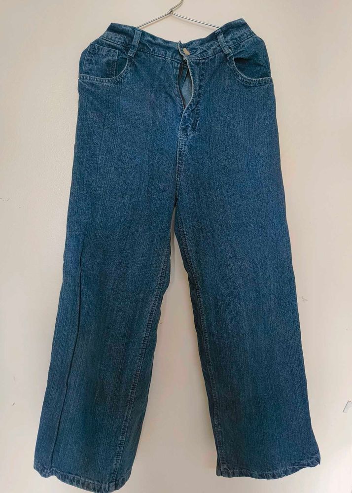 Wide Leg Denim Jeans