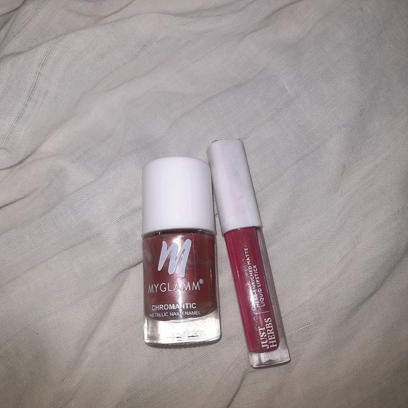 LIPSTICK and NAIL POLISH