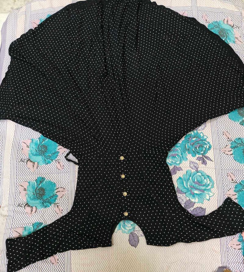 Polka Dot Button-Down Dress