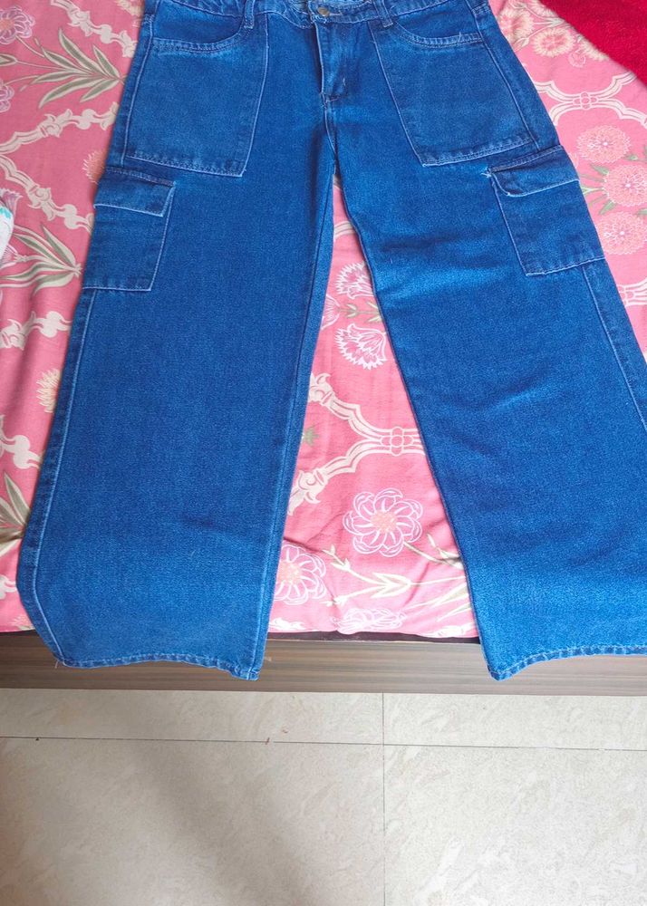 Blue Cargo Jeans