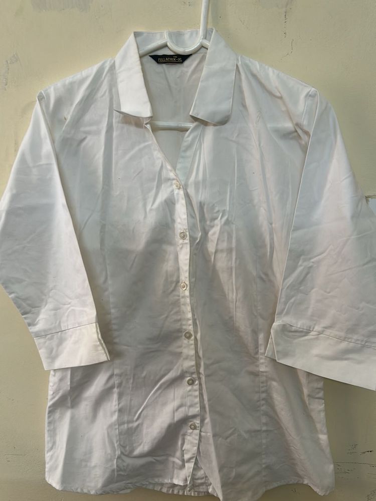 White Button-Up Shirt