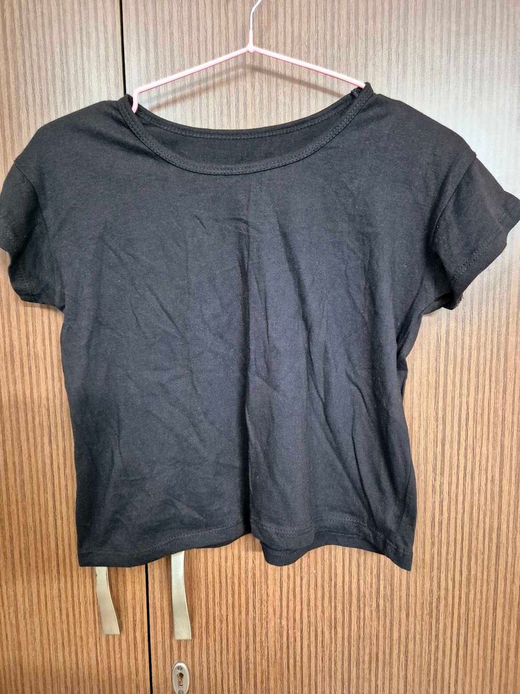 Black Classic Crop Top | 34